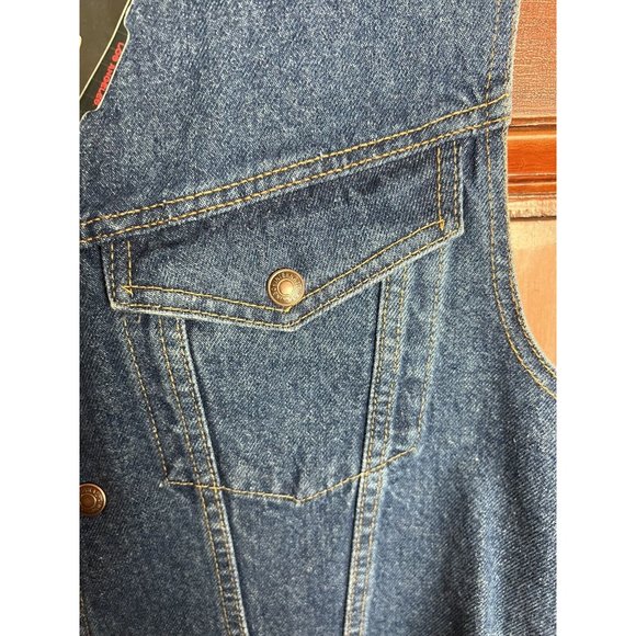 Vintage Steven Spielberg “Dive” Los Angeles NWT Denim Vest Sz M Deadstock NOS - Picture 4 of 12
